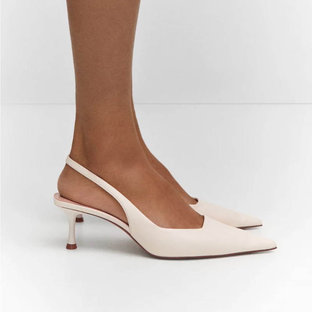 Mango pointed toe heel shoes